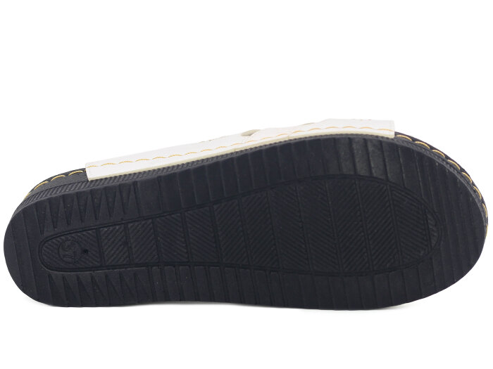 Apella Zenne 459-6 Taşlı Sümbül Kutulu Günlük Terlik Beyaz - 3