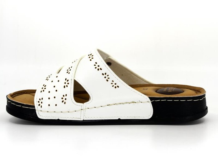 Apella Zenne 474-1 Bodrum Poşetli Günlük Terlik Beyaz - 2