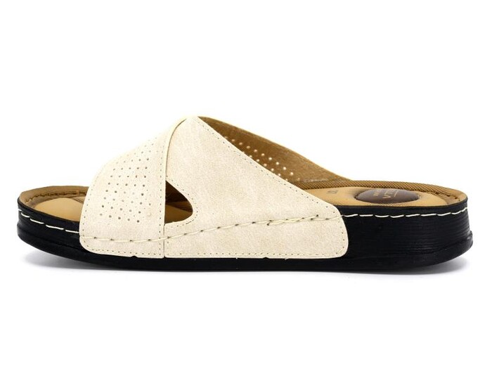 Apella Zenne 474-10 Bodrum Kutulu Günlük Terlik Bej - 2