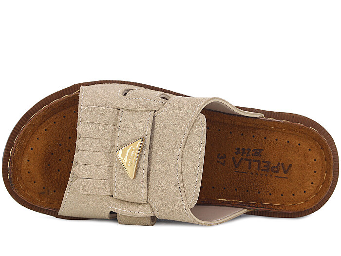 Apella Zenne 480-12 Elit Püsküllü Kutulu Günlük Terlik Bej - 2