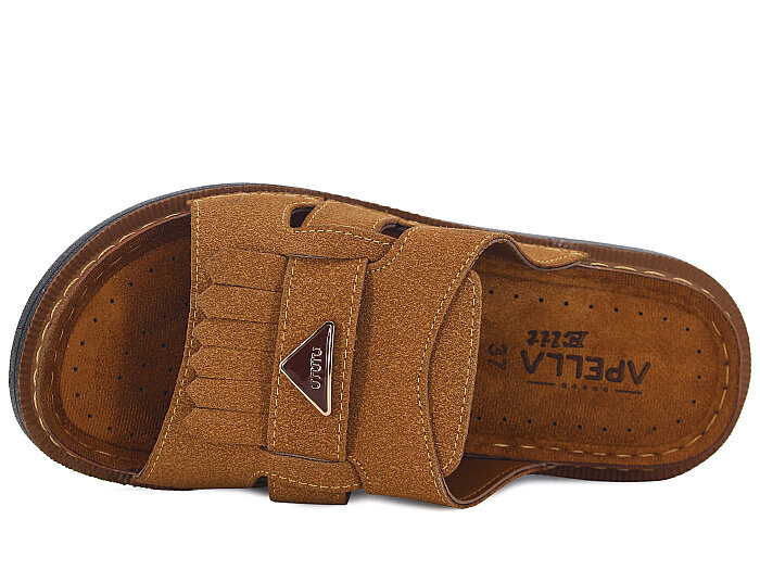 Apella Zenne 480-12 Elit Püsküllü Kutulu Günlük Terlik Camel - Apella (1)