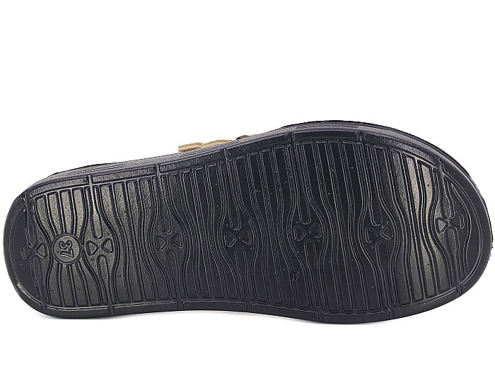 Apella Zenne 480-21 Elit Yandan Çift Toka Kutulu Günlük Terlik Bej - 3