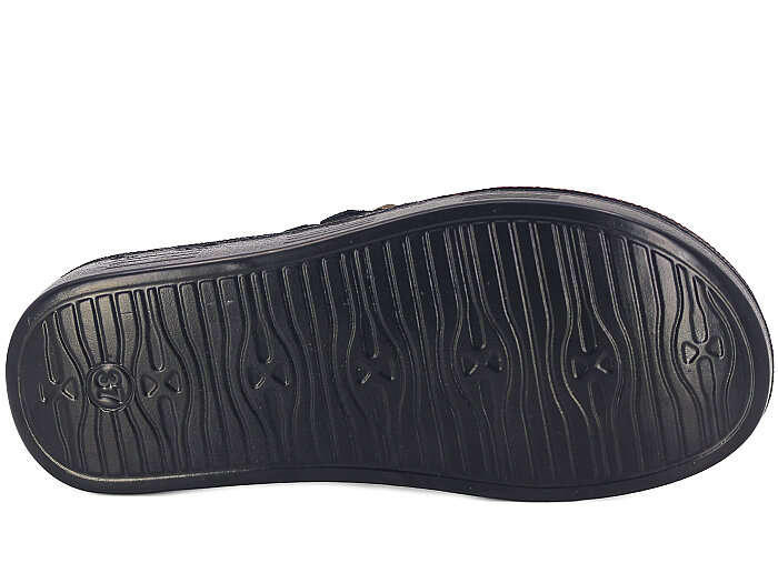 Apella Zenne 480-21 Elit Yandan Çift Toka Kutulu Günlük Terlik Siyah - 3