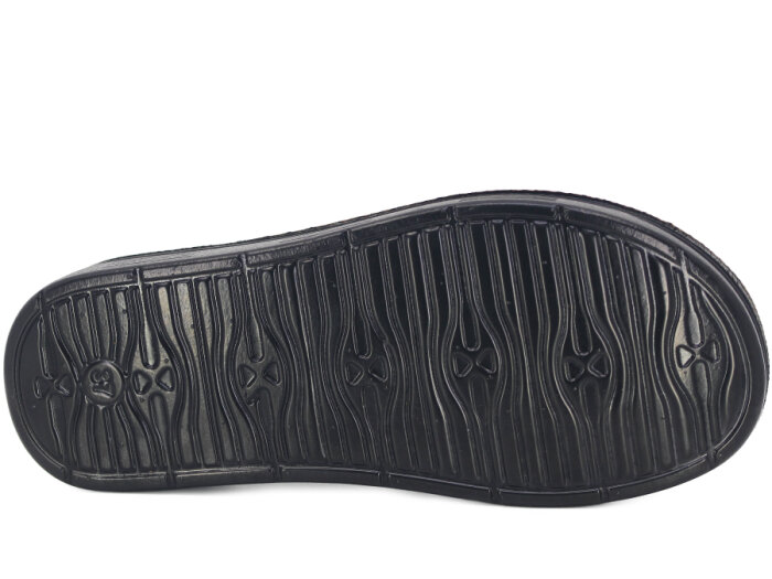 Apella Zenne 480-22 Elit Üç Taşlı Kutulu Günlük Terlik Siyah - 3