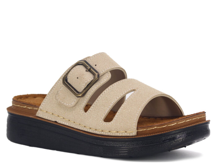 Apella Zenne 480-24 Elit Kutulu Günlük Terlik Bej - 1