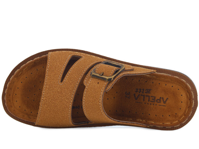 Apella Zenne 480-24 Elit Kutulu Günlük Terlik Camel - Apella (1)