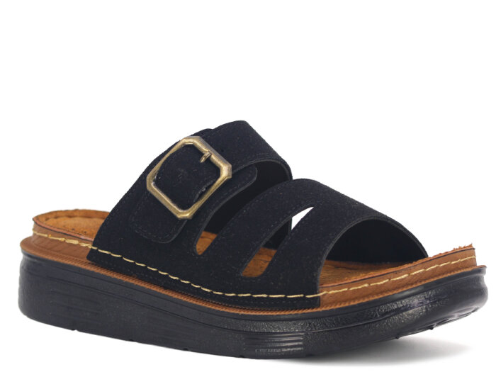 Apella Zenne 480-24 Elit Kutulu Günlük Terlik Siyah - 1