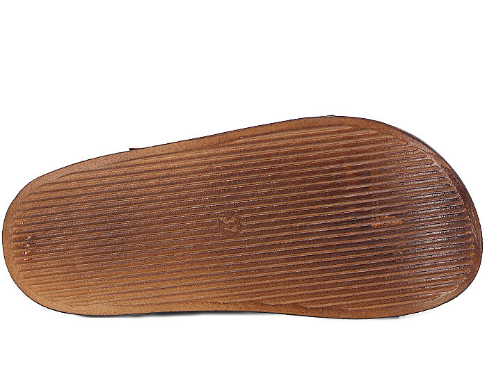 Apella Zenne 487-1 İnci Bantlı Taşlı Günlük Terlik Kahve - 3