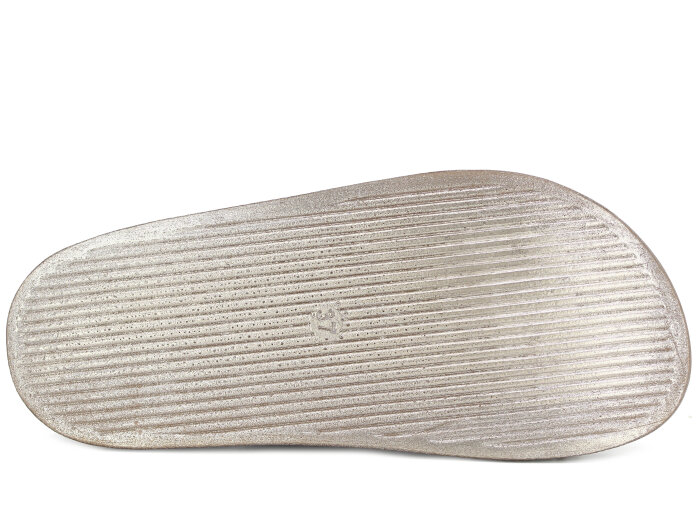 Apella Zenne 487-2 İnci Bantlı Taşlı Günlük Terlik Altın - 3