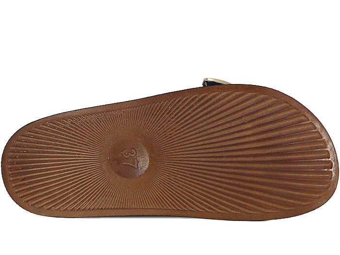 Apella Zenne 495-18 Troya Tek Toka Kutulu Günlük Terlik Siyah - 3