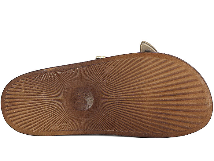 Apella Zenne 495-9 Troya Çift Toka Kutulu Günlük Terlik Bej - 3