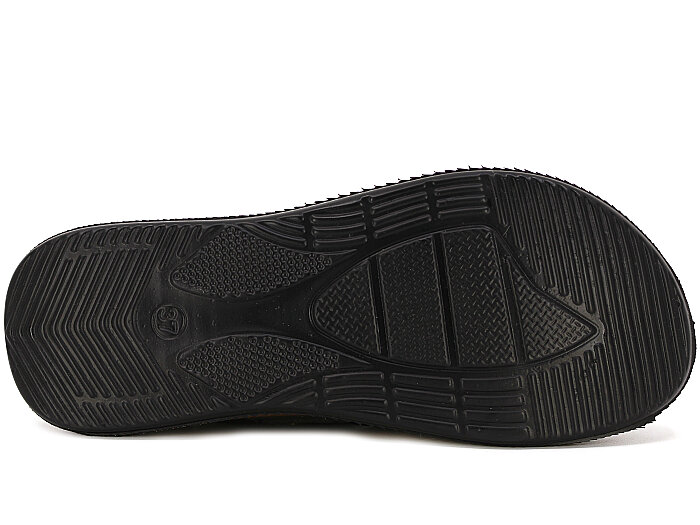 Apella Zenne 500-9 Sırma Kapalı Kutulu Kapalı Terlik Siyah - 3