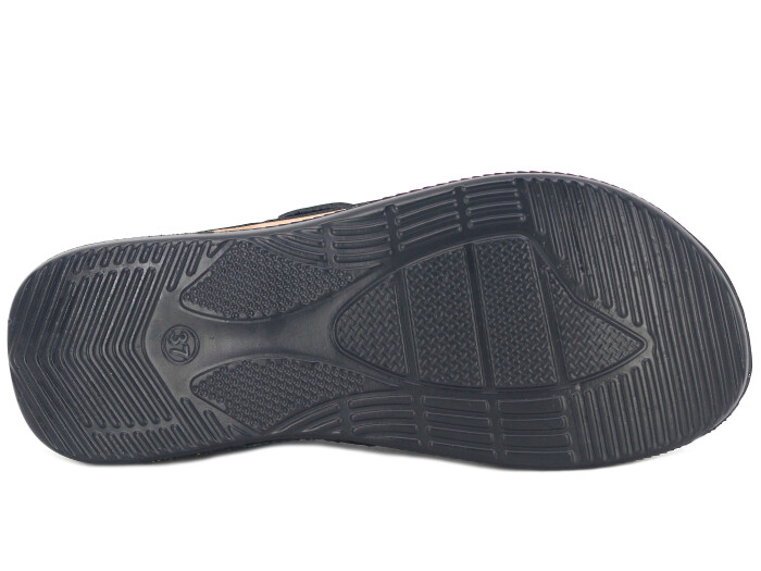 Apella Zenne 500-1 Sırma Kapalı Kutulu Kapalı Terlik Siyah - 3