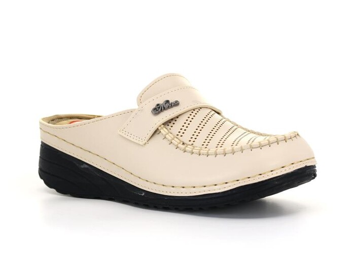 Apella Zenne 600-1 Yıldız Lazerli Kışlık Kapalı Terlik Bej - Apella (1)