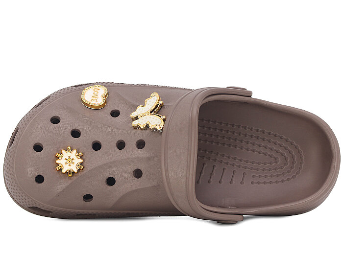 Apella Zenne E400-3 Eva Üç Etiketli Cross Terlik Taşlı Vizon - Apella (1)