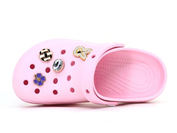 Apella Zenne E800-11 Fiesta Taşlı Eva Cross Terlik Açık Pembe - Apella (1)