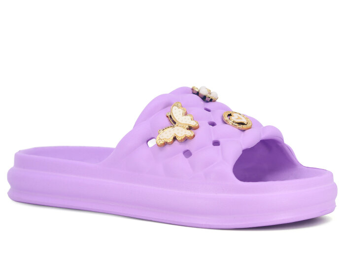 Apella Zenne E800-19 Bambu Etiketli Poşetli Lux Eva Terlik Lila - Apella