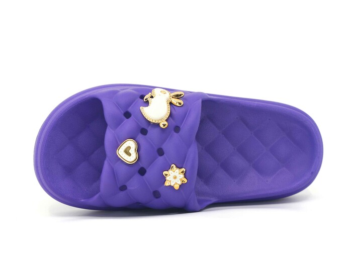 Apella Zenne E800-19 Bambu Etiketli Poşetli Lux Eva Terlik Mor - Apella (1)