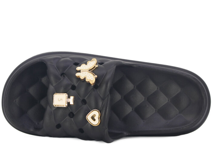 Apella Zenne E800-19 Bambu Etiketli Poşetli Lux Eva Terlik Siyah - Apella (1)