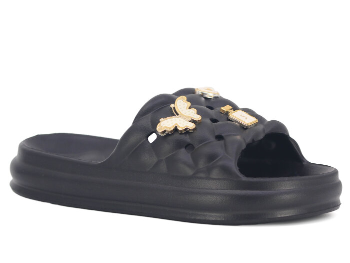 Apella Zenne E800-19 Bambu Etiketli Poşetli Lux Eva Terlik Siyah - Apella