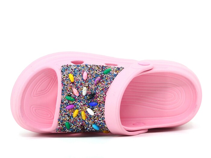 Apella Zenne E800-20-1 Kontes Lüx Taşlı Döngülü Lux Eva Terlik Açık Pembe - Apella (1)