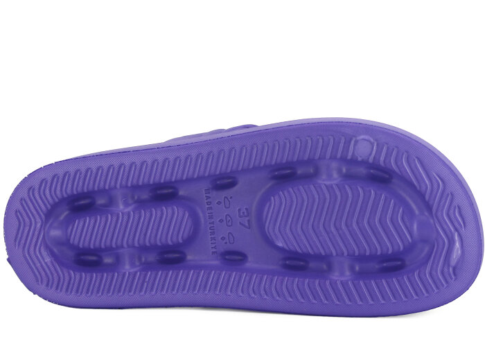 Apella Zenne E800-22 Karmen Üç Emojili Lux Eva Terlik Taşlı Mor - 3