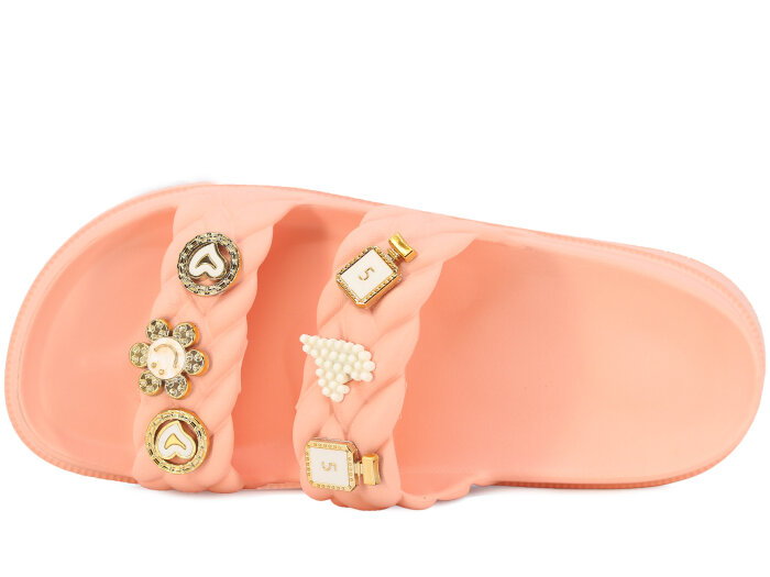 Apella Zenne E800-22 Karmen Üç Emojili Lux Eva Terlik Taşlı Pudra - Apella (1)