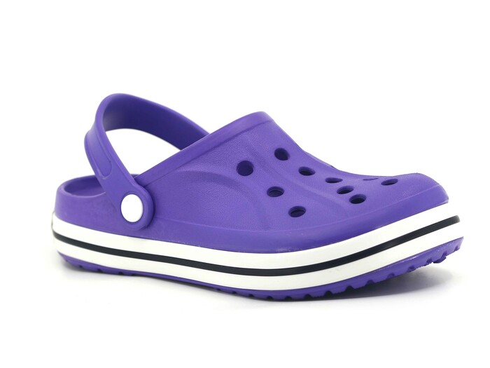 Apella Zenne E800-3 Damarlı Eva Sargılı Cross Terlik Mor - Apella