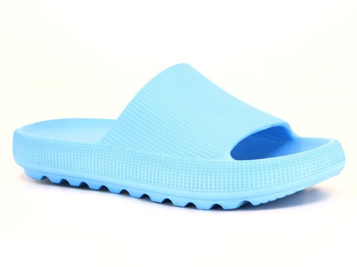 Apella Zenne E800-5 Havlu Düz Lux Eva Terlik Açık Mavi - Apella