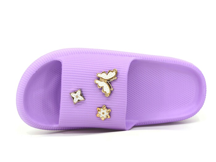 Apella Zenne E800-5 Havlu Taşlı Lux Eva Terlik Lila - Apella (1)