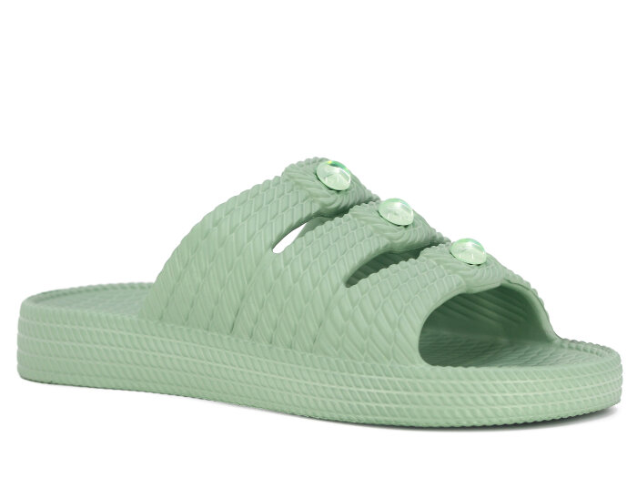 Apella Zenne E800-9 Başak Örgülü Lux Eva Terlik Çağla Yeşili - Apella