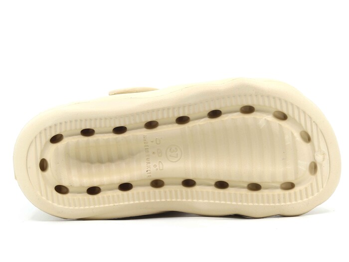 Apella Zenne E800-18 Salsa Taşlı Eva Cross Terlik Bej - 3