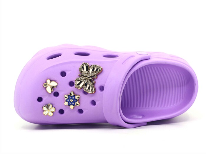 Apella Zenne E800-18 Salsa Taşlı Eva Cross Terlik Lila - Apella (1)