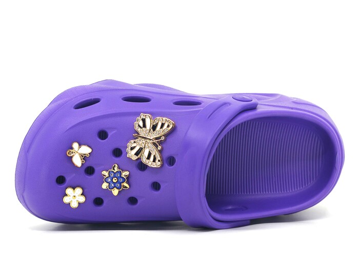 Apella Zenne E800-18 Salsa Taşlı Eva Cross Terlik Mor - 2