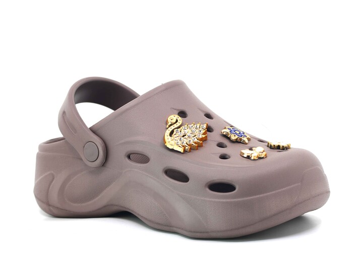 Apella Zenne E800-18 Salsa Taşlı Eva Cross Terlik Vizon - 1