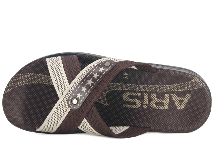 Aris Merdane 10201 Halatlı Günlük Terlik Kahve - Aris (1)