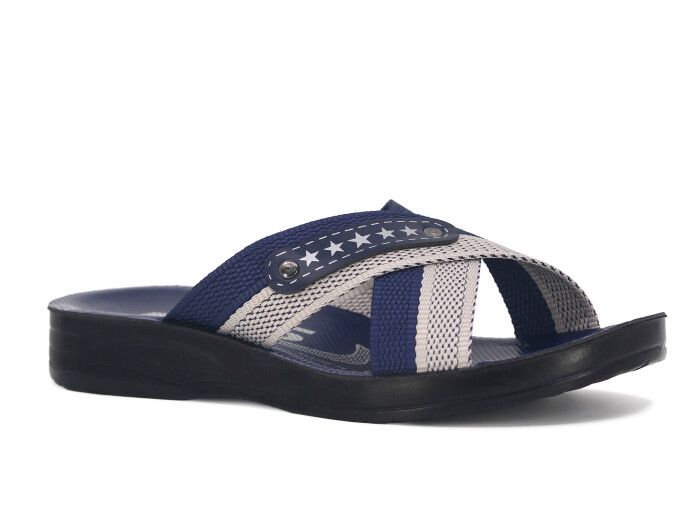 Aris Merdane 10201 Halatlı Günlük Terlik Lacivert - 1