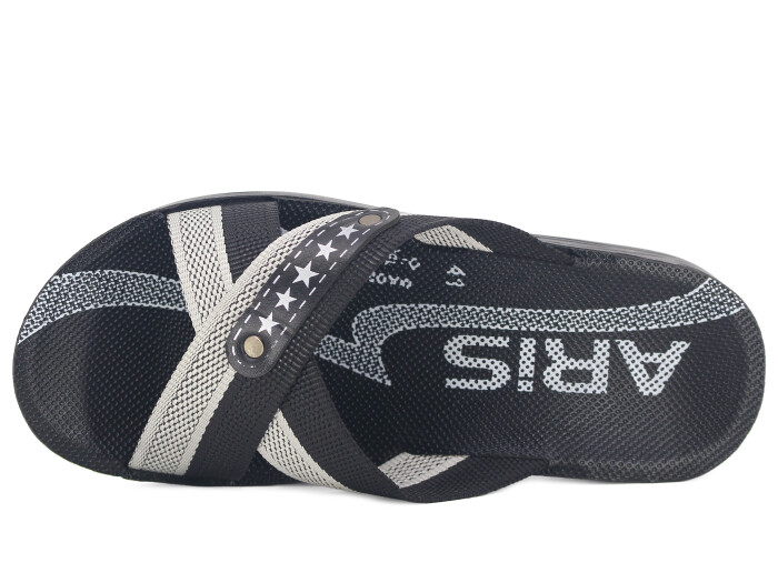 Aris Merdane 10201 Halatlı Günlük Terlik Siyah - Aris (1)