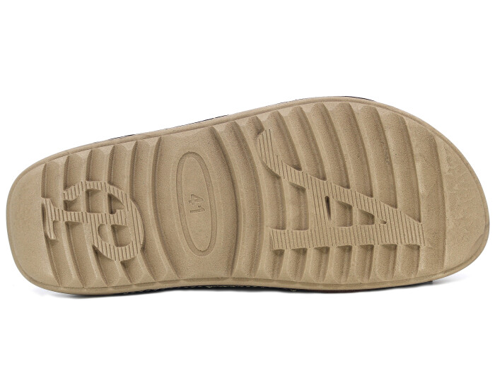 Aris Merdane 20054 Cırtlı Tokalı Monta Spor Taban Kutulu Günlük Terlik Kahve - 3