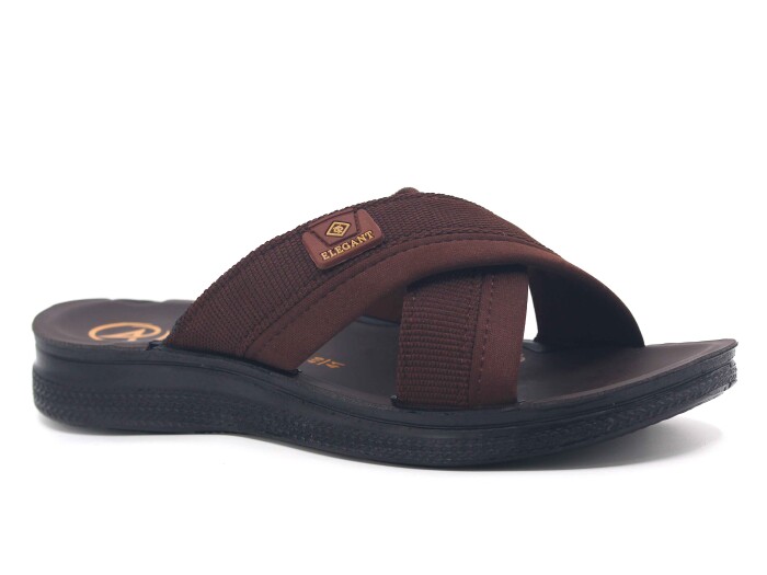 Aris Merdane 416 Çapraz Bantlı Poşetli Günlük Terlik Kahve - Aris