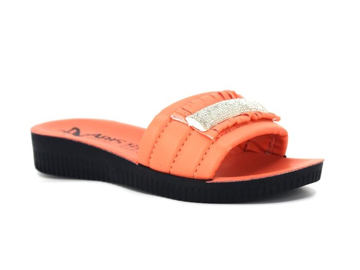 Aris Zenne 16500 Taşlı köşe Taban Günlük Terlik Somon - Aris