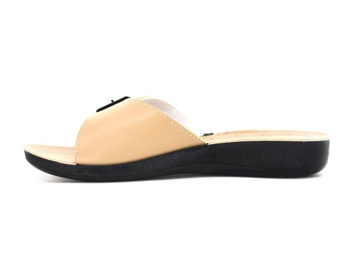 Aris Zenne 5151 Tek Toka Poşetli Günlük Terlik Camel - 5