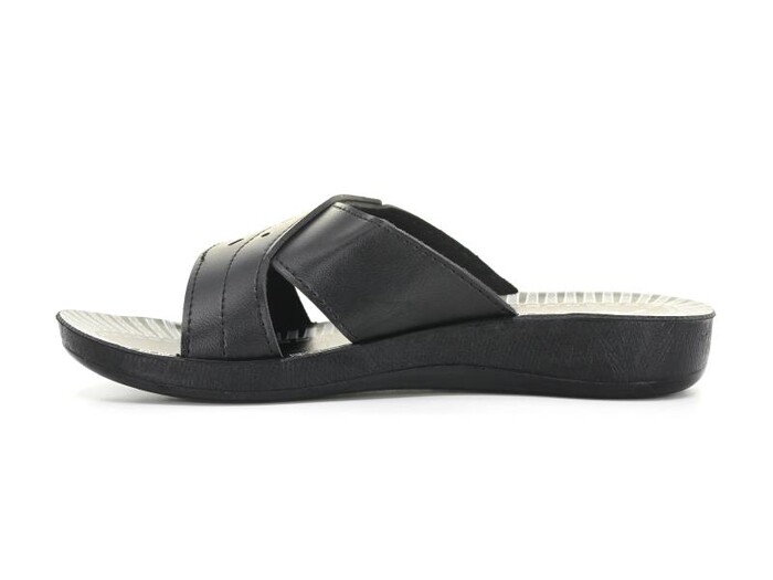 Aris Zenne 5154 Yapraklı Günlük Terlik Siyah - Aris (1)