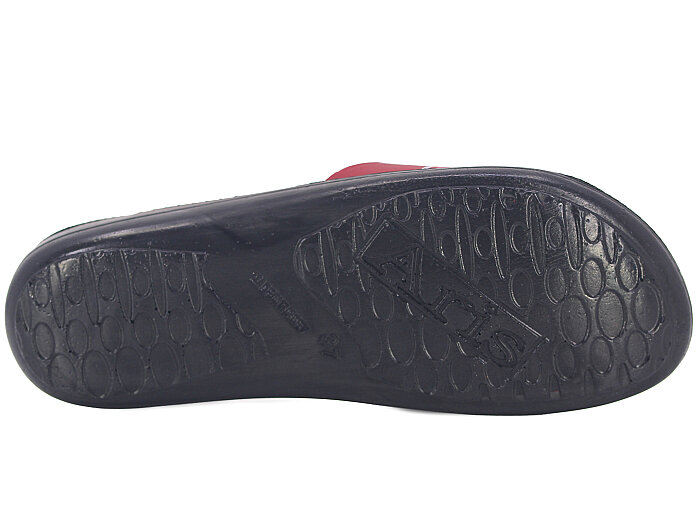 Aris Zenne 5212-E Relix Yeni Ekoseli Günlük Terlik Bordo - 3