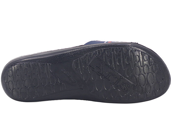 Aris Zenne 5212-E Relix Yeni Ekoseli Günlük Terlik Lacivert - 3