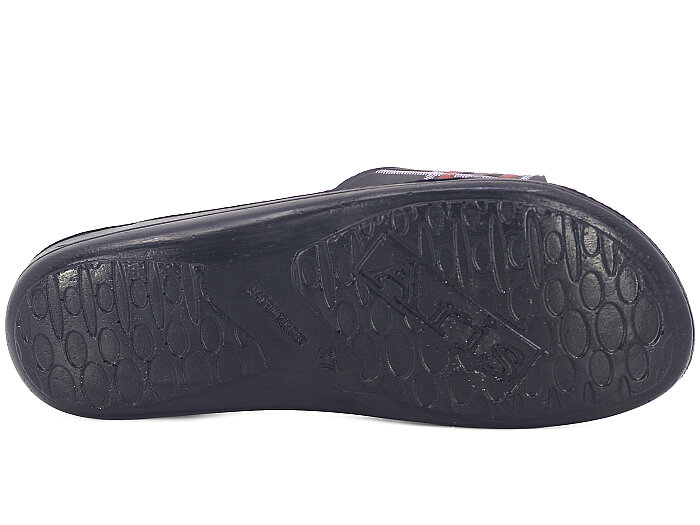 Aris Zenne 5212-E Relix Yeni Ekoseli Günlük Terlik Siyah - 3