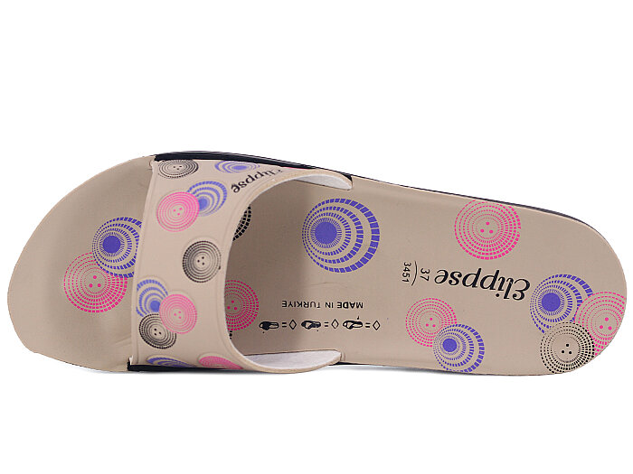 Aris Zenne 5225 Relix Elips Günlük Terlik Bej - Aris (1)