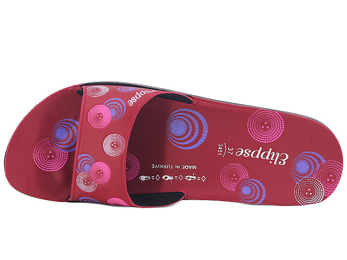 Aris Zenne 5225 Relix Elips Günlük Terlik Bordo - 2