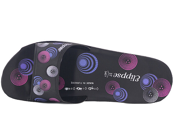 Aris Zenne 5225 Relix Elips Günlük Terlik Siyah - 2