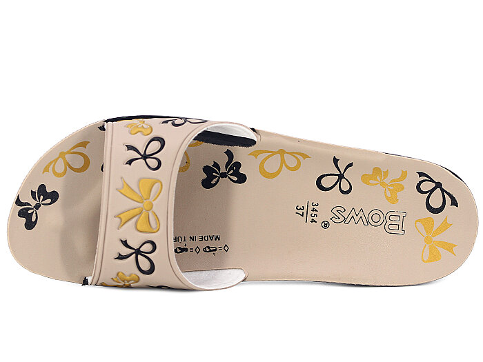 Aris Zenne 5226 Relix Kurdele Günlük Terlik Bej - 2